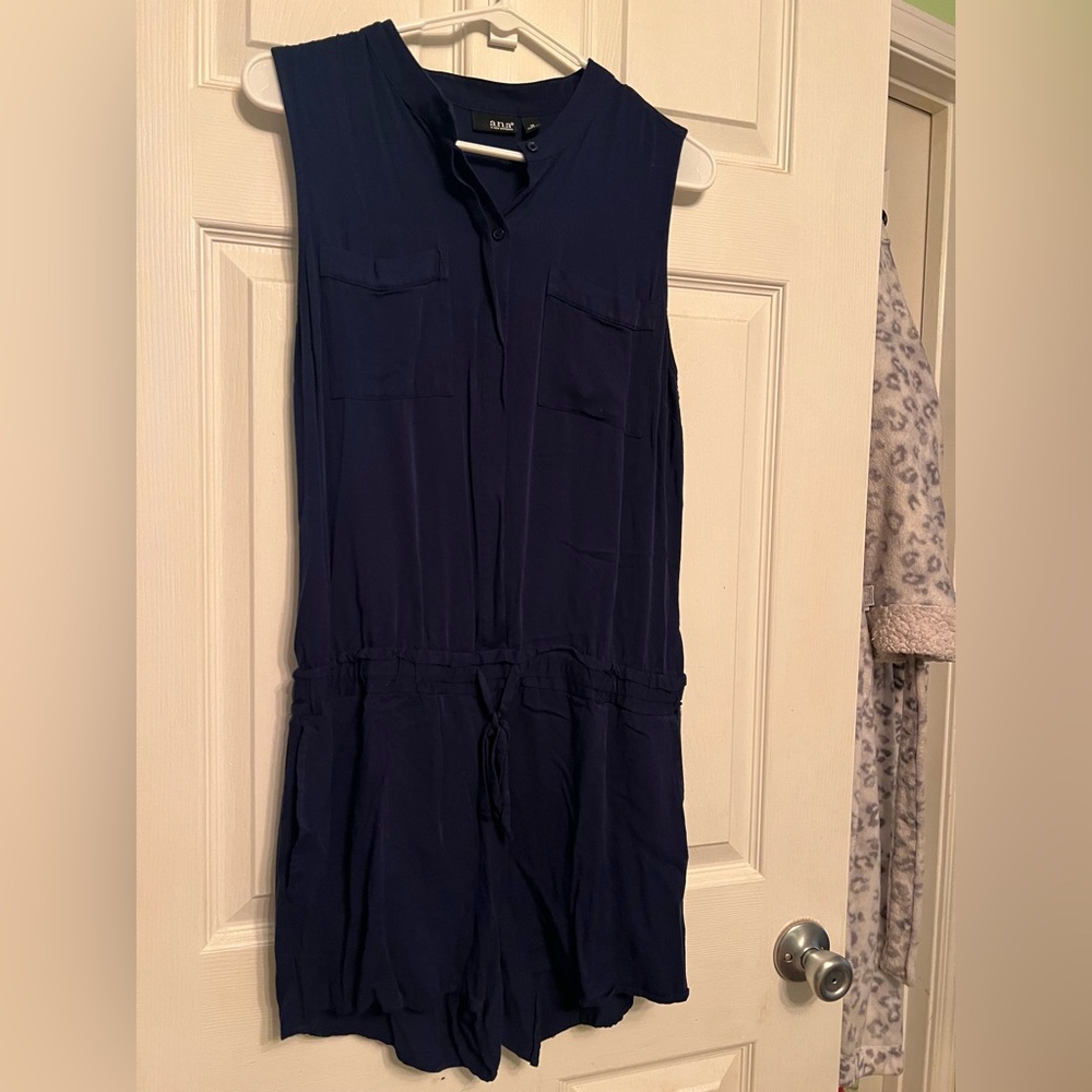 a.n.a Dark Blue Sleeveless romper